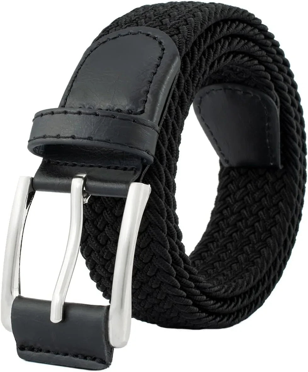BOZEVON Unisex Elastic Braided Belt – Stretchable AdjustBeltable Fabric - Gomix Brands Outlet